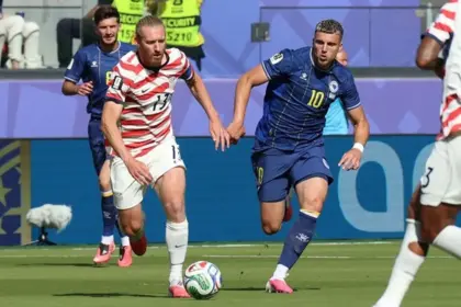 Demirović na utakmici protiv Amerike