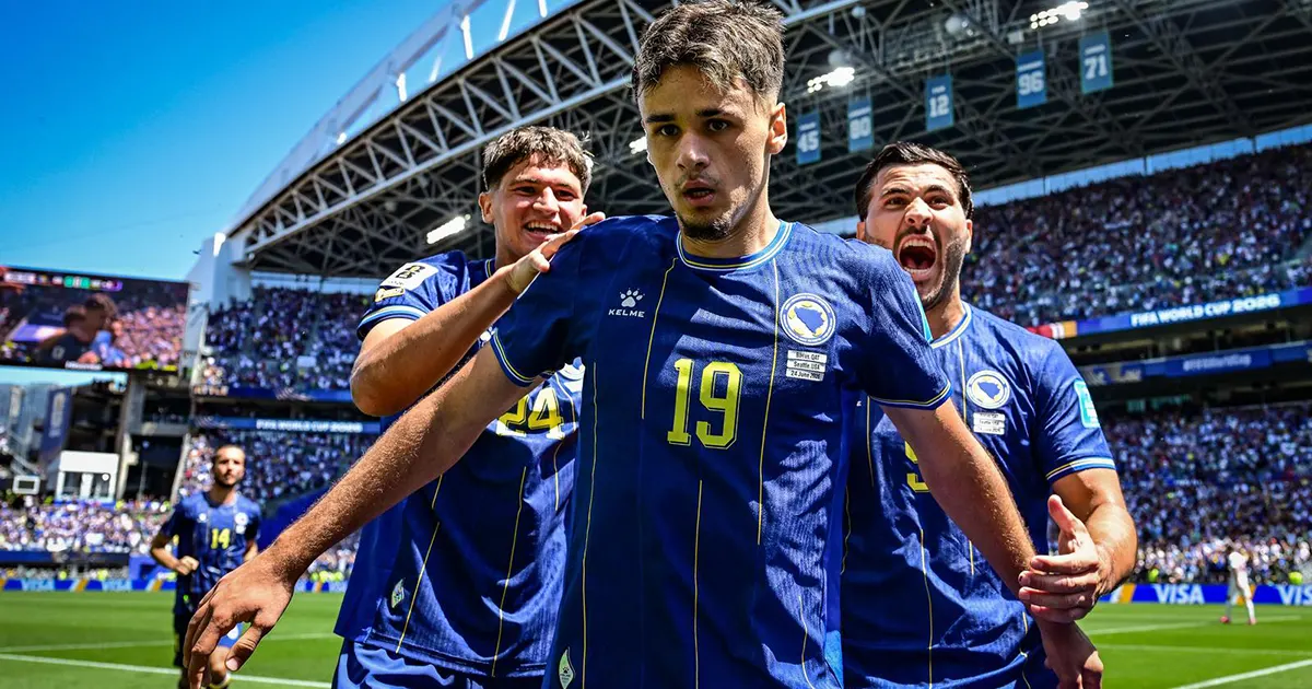 Kerim Alajbegović nakon pogotka Kataru