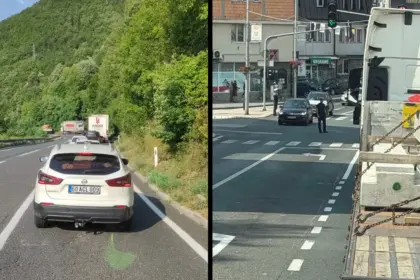 Kilometarska kolona na Bradini