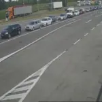 Kolona vozila na GP Izačić