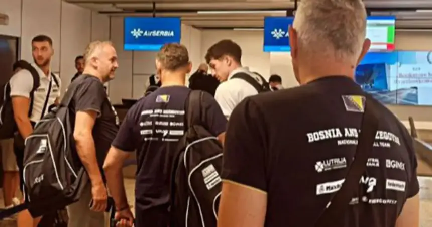 Košarkaši BiH otputovali za Beograd, gdje sutra igraju protiv Srbije