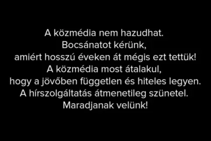 Poruka na mađarskoj TV