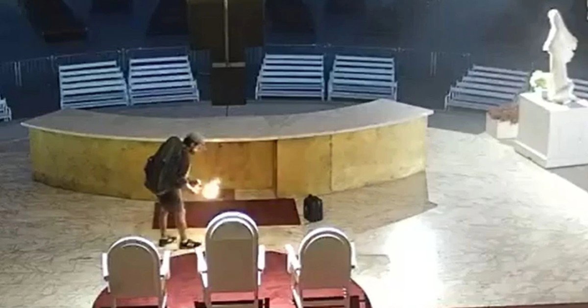 Muškarac u Međugorju zapalio oltar