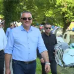 Savo Minić na OK festivalu koji se održava na Tjentištu