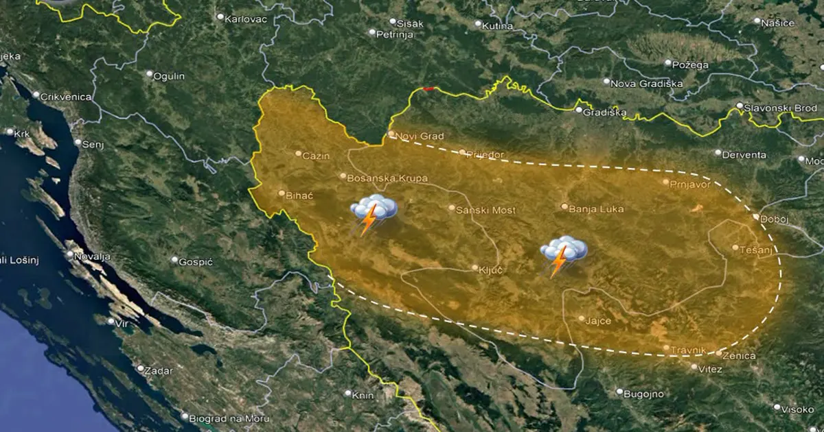 Upozorenje na poplave: Ovim dijelovima BiH prijeti nevrijeme, past će enormne količine kiše!