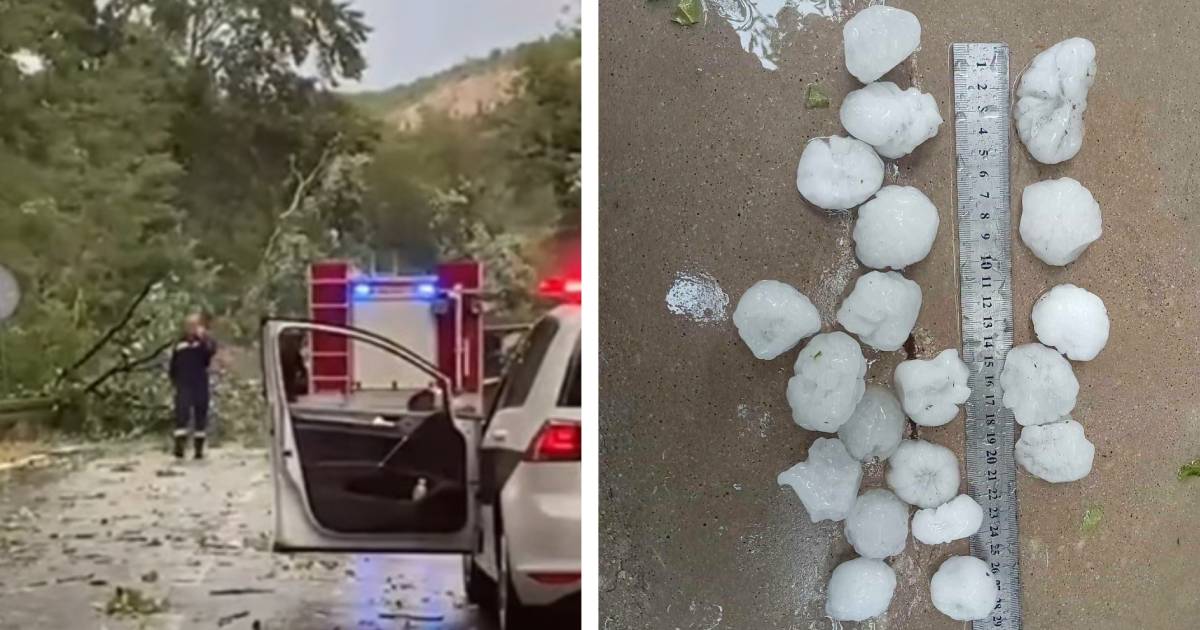 Vjetar ruši stabla, blokirana cesta: Haos zbog oluje u Hercegovini