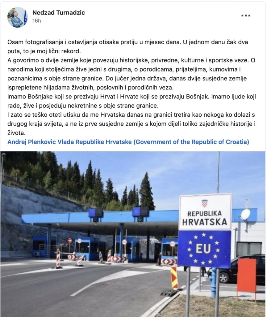 Objava Nedžada Turnadžića