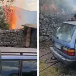 Požar u selu Hum