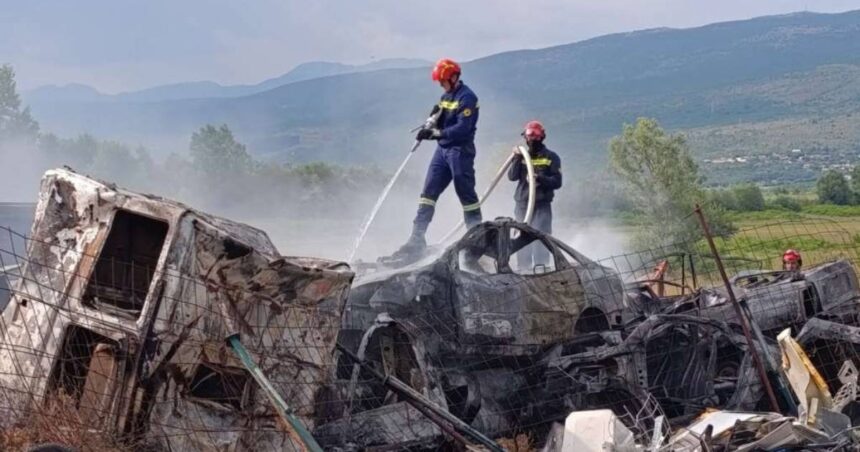 pozar autootpad široki brijeg vatrogasci