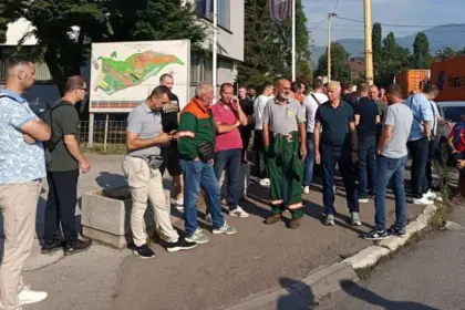 Protest radnika Toplane Zenica