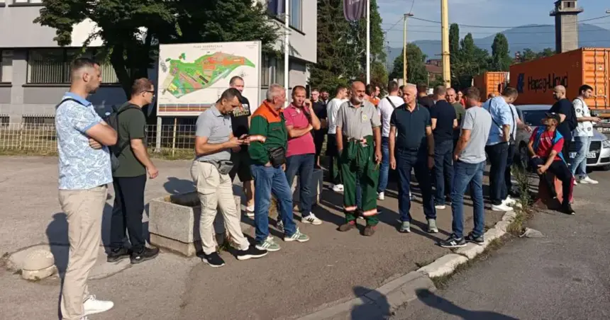 Protest radnika Toplane Zenica