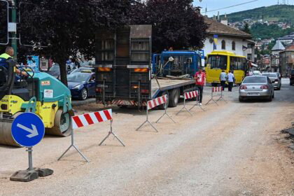 Radovi u ulici Safvet-beg Bašagića