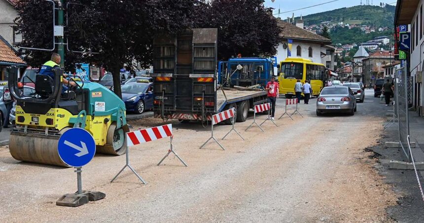 Radovi u ulici Safvet-beg Bašagića