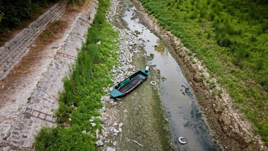 Pogled iz zraka na rijeku Dunav kod Batine (Foto: Davor Javorovic/PIXSELL)