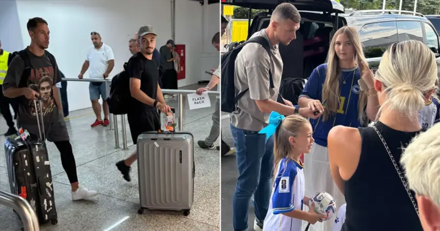 Reprezentativci BiH dočekani na sarajevskom aerodromu