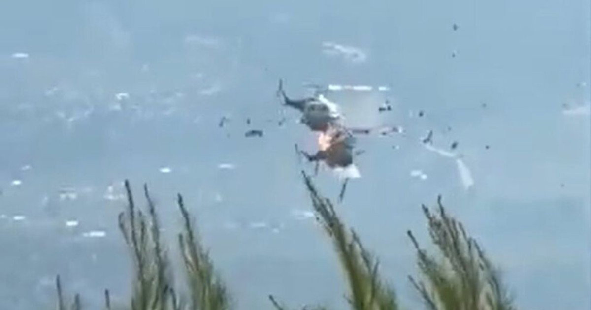Pogledajte stravičan sudar helikoptera iznad požarišta