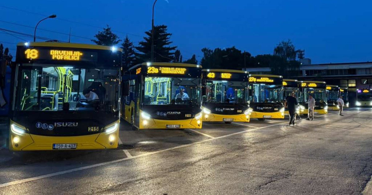 U Sarajevu počelo saobraćati 10 novih ISUZU autobusa