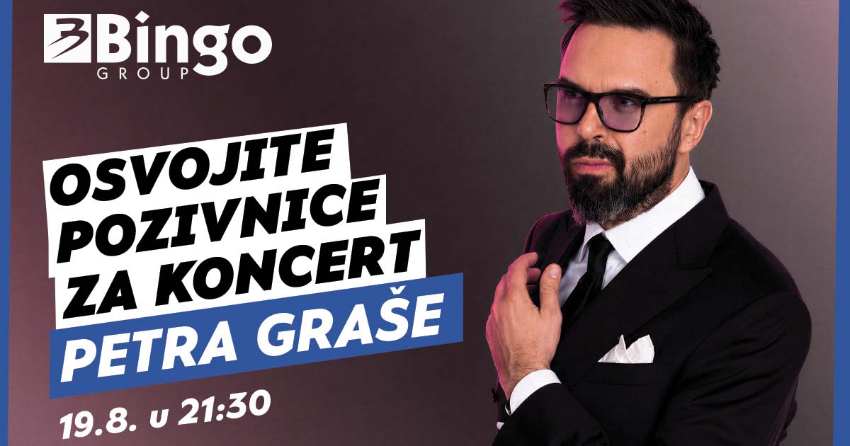 Bingo Group i ove godine otvara vrata VIP događaja građanima: Osvojite ulaznice za koncert Petra Graše