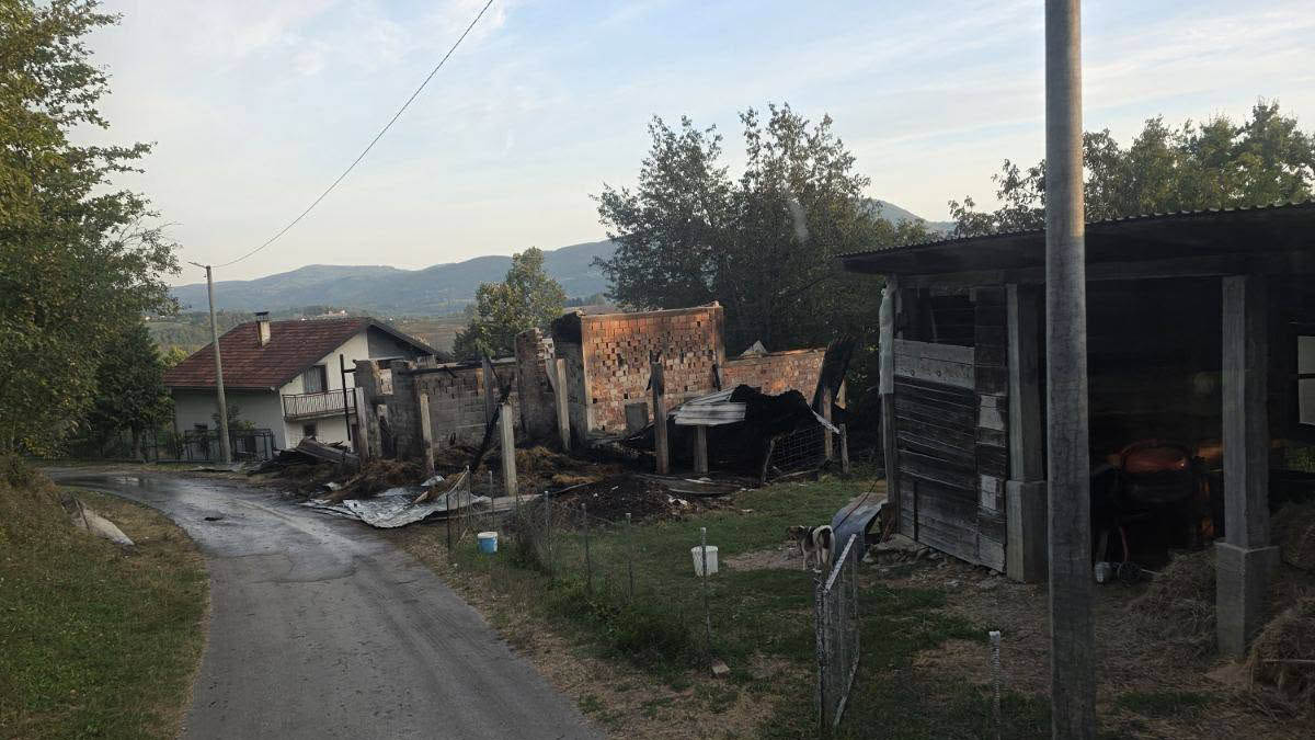 Uhapšen muškarac koji je pijan zapalio štalu, stradalo 30 ovaca i osam koza Uhapšen muškarac koji je pijan zapalio štalu, stradalo 30 ovaca i osam koza
