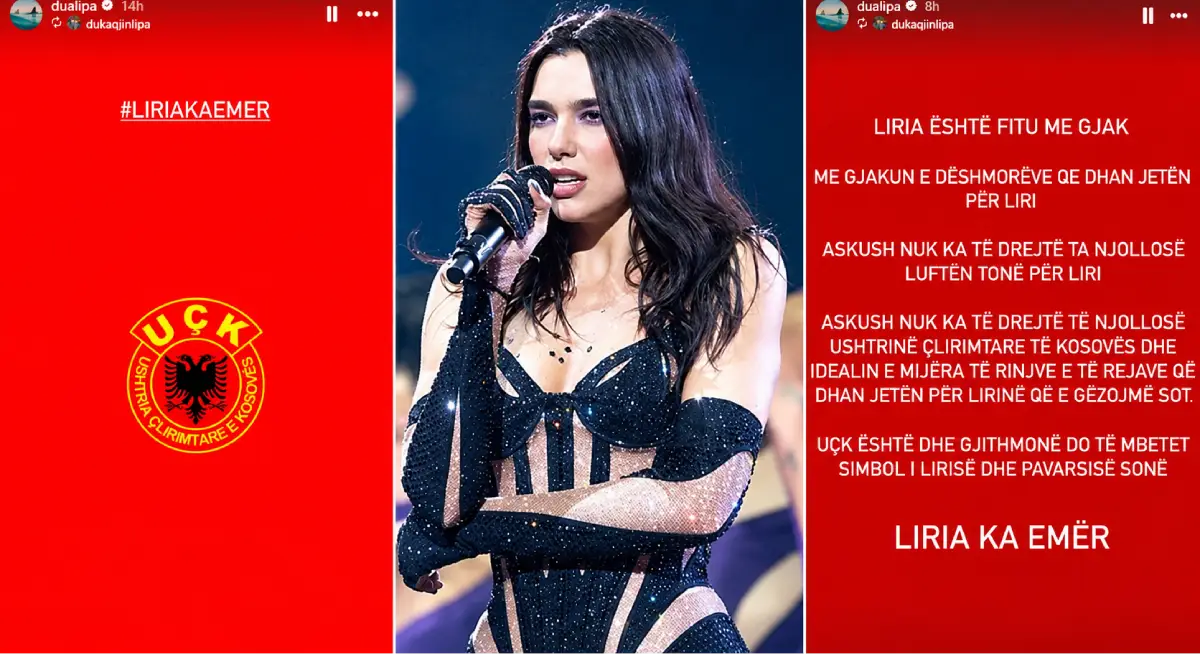 Dua Lipa se oglasila nakon presude Tačiju i vrhu OVK za ratne zločine. Evo šta je poručila