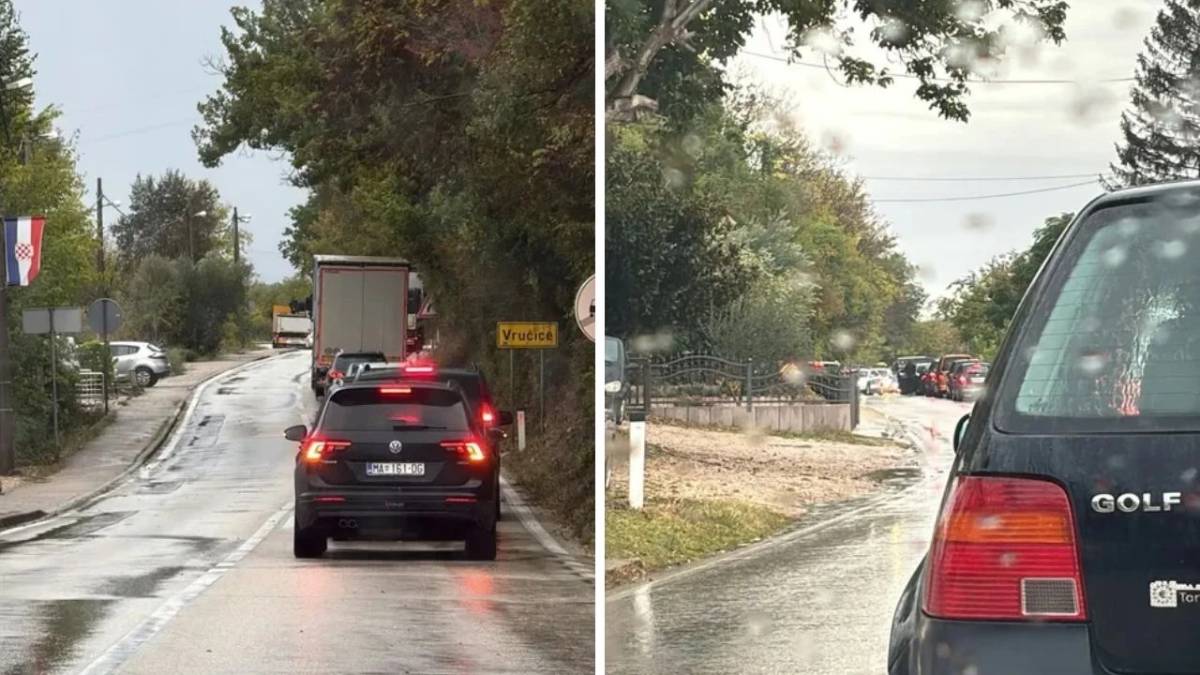 Mercedes G sletio s ceste kod Gruda i udario u brdo, saobraćaj obustavljen